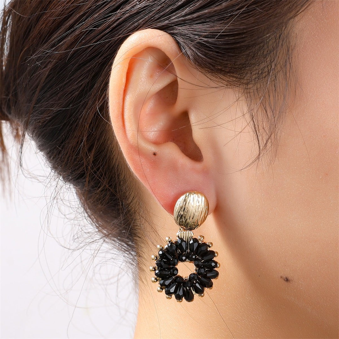 Day & Eve Oorbellen E55219-1 – Goudkleurig met Zwart