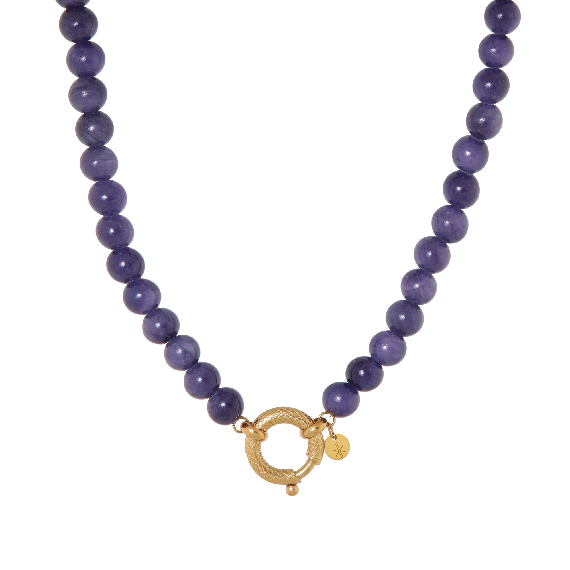 Label Kiki Indigo snake necklace gold
