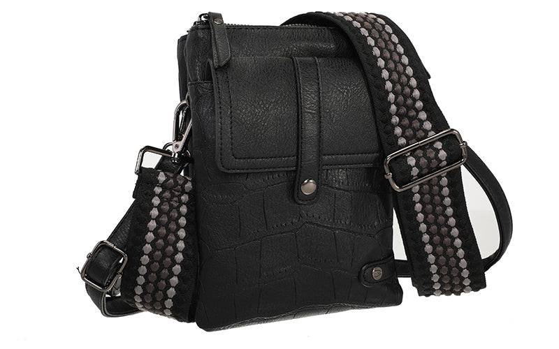 Black telefoon- en schoudertasje Tyler