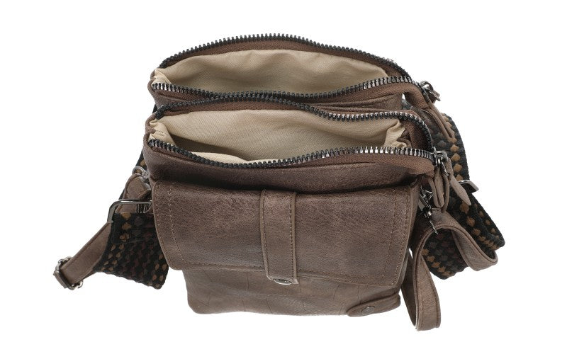 Browny telefoon- en schoudertasje Tyler