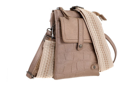 Brons telefoon- en schoudertasje Tyler