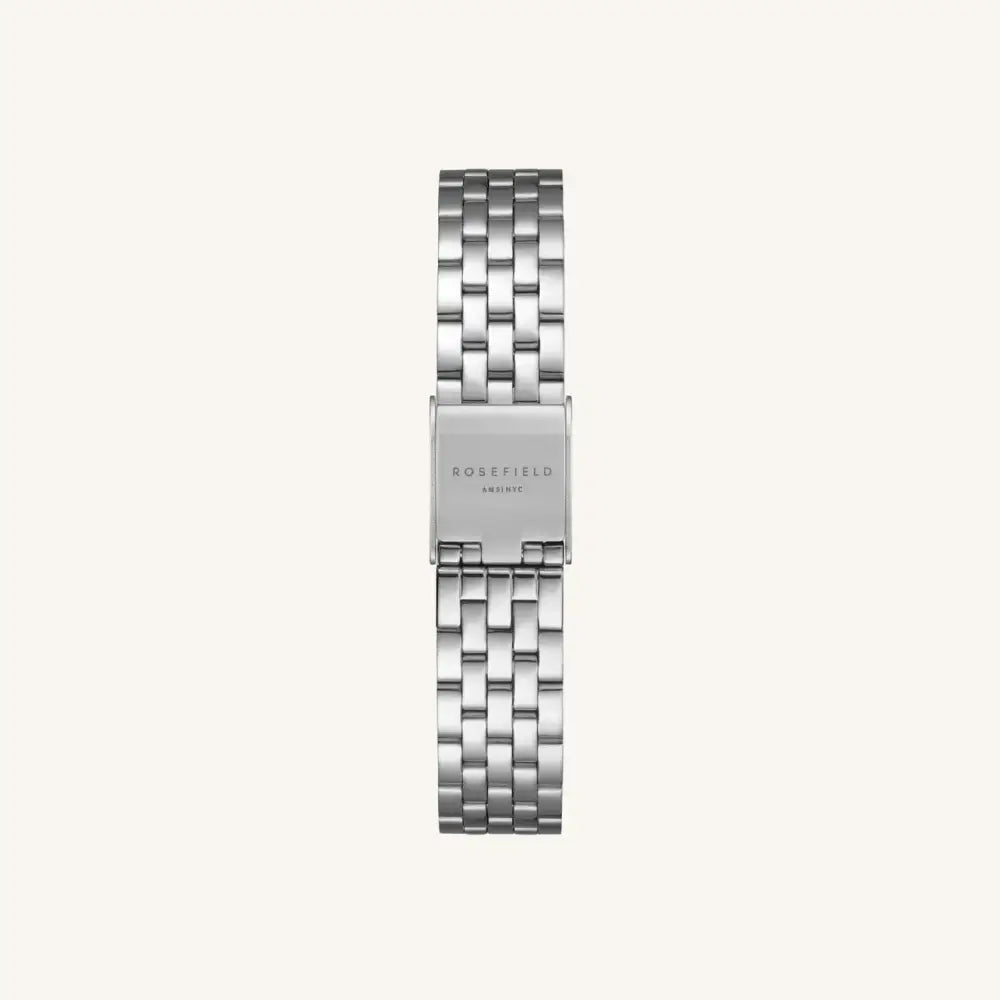 Silver metalen horlogeband van The Boxelle, sieraden merk voor stijlvolle accessoires