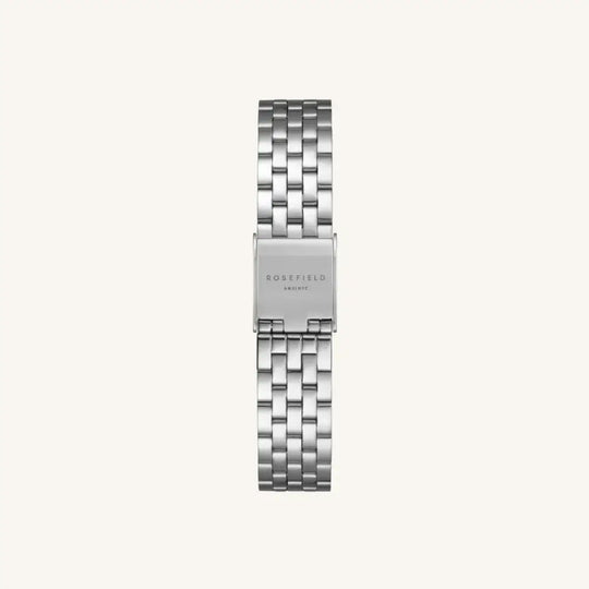 Silver metalen horlogeband van The Boxelle, sieraden merk voor stijlvolle accessoires